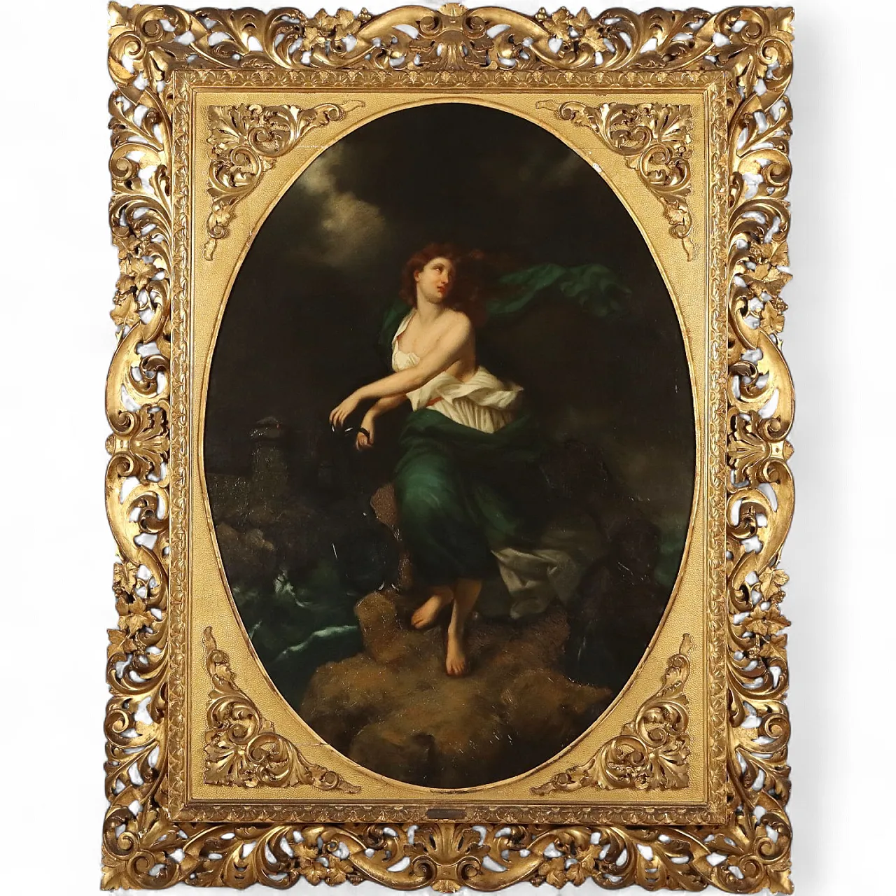 Female figure, oil on canvas, Giulio Aristide Sartorio, 19th century 11