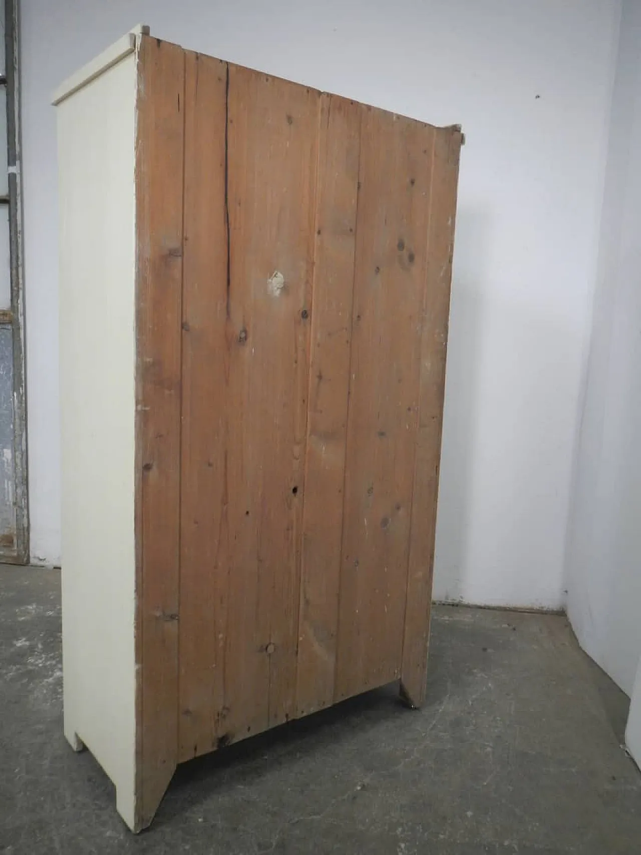 Armadio dispensa in legno di abete 1950 6