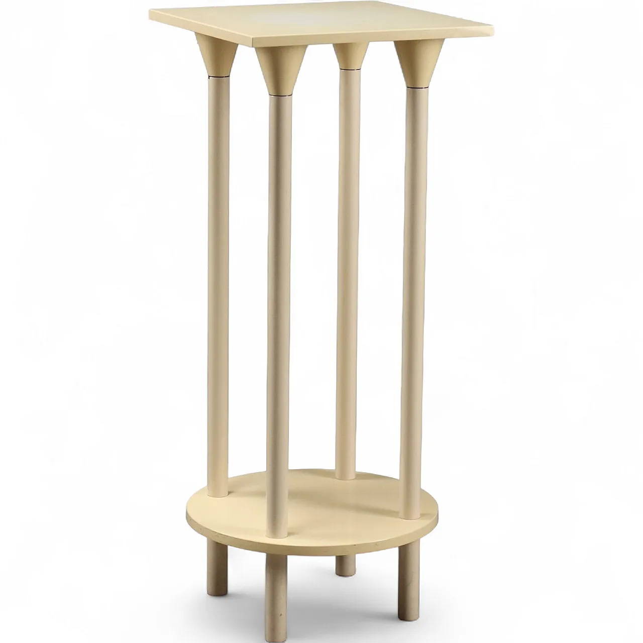 High table in white plastic, 1970s 9