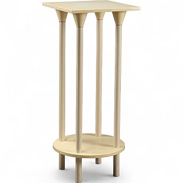 High table in white plastic, 1970s