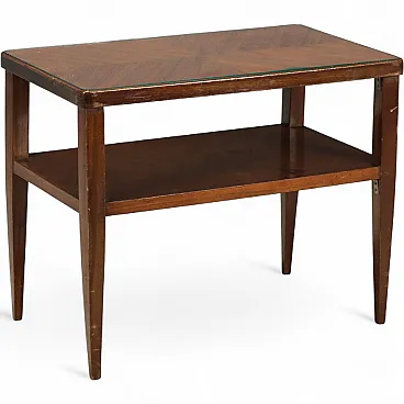 Wooden coffee table with double rectangular top, 20th century