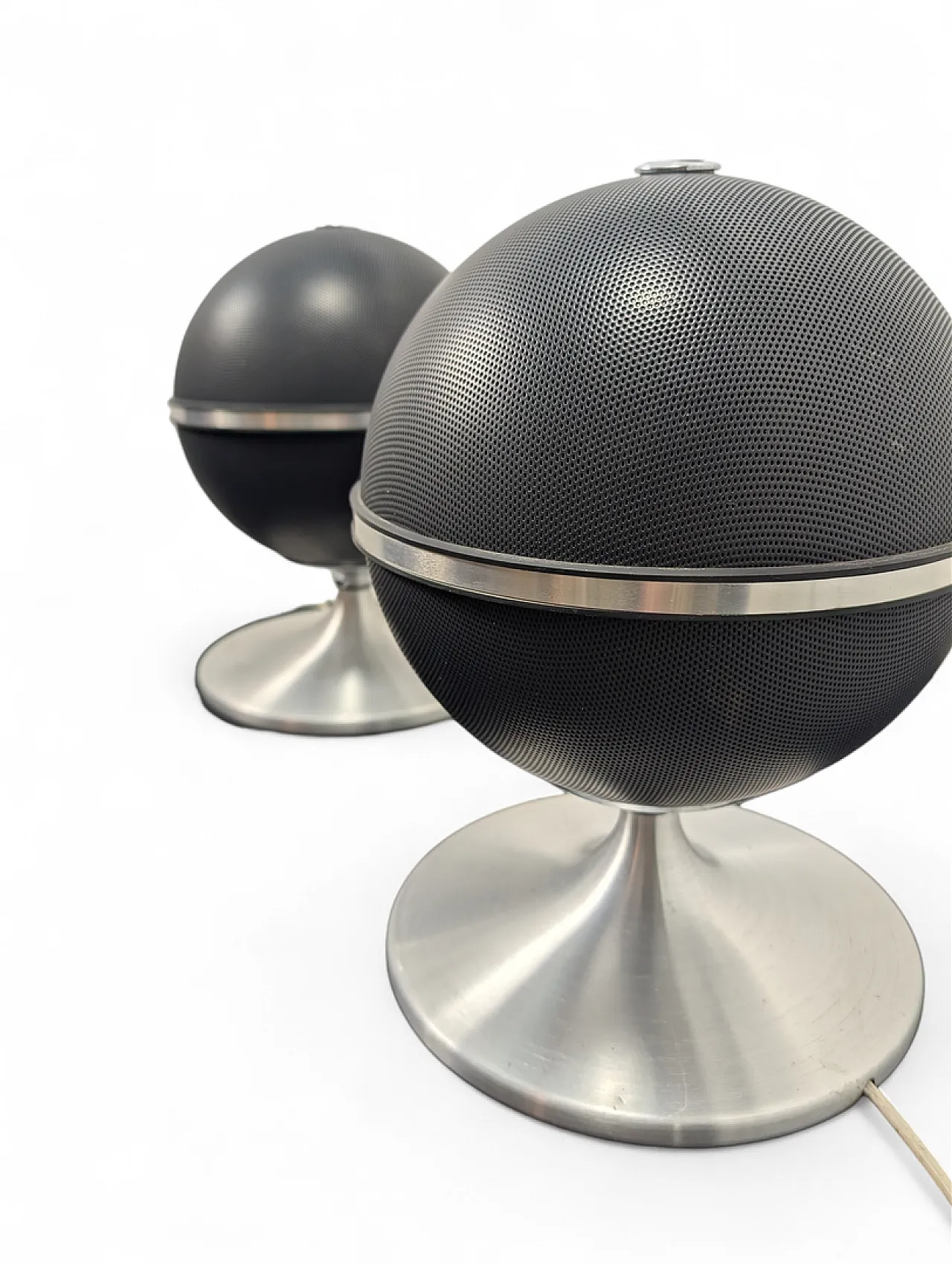 Coppia di diffusori a sfera di Grundig Audiorama, space age, anni '70 5