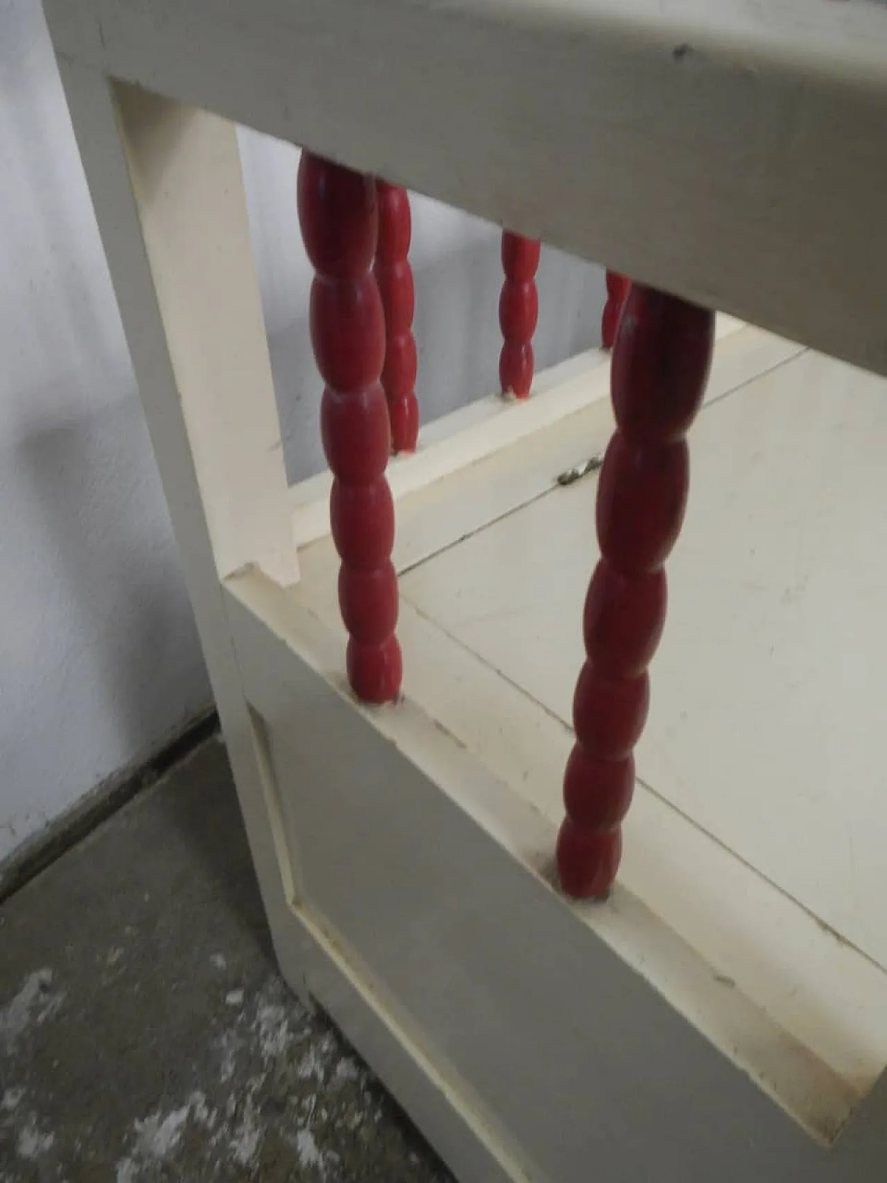 Panca Baule in legno di abete 1950 6