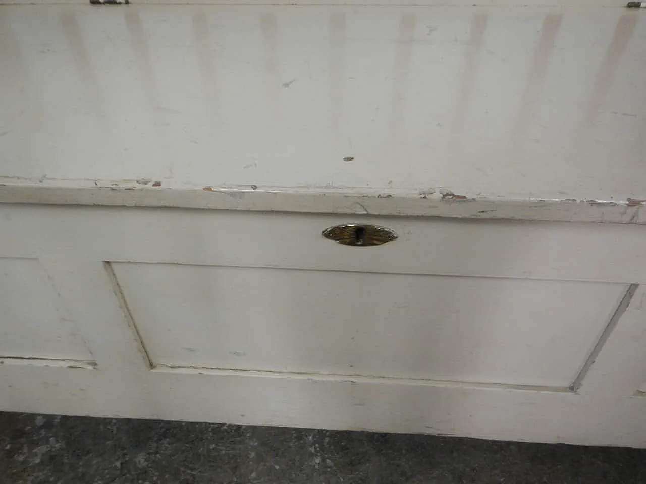 Panca Baule in legno di abete 1950 7