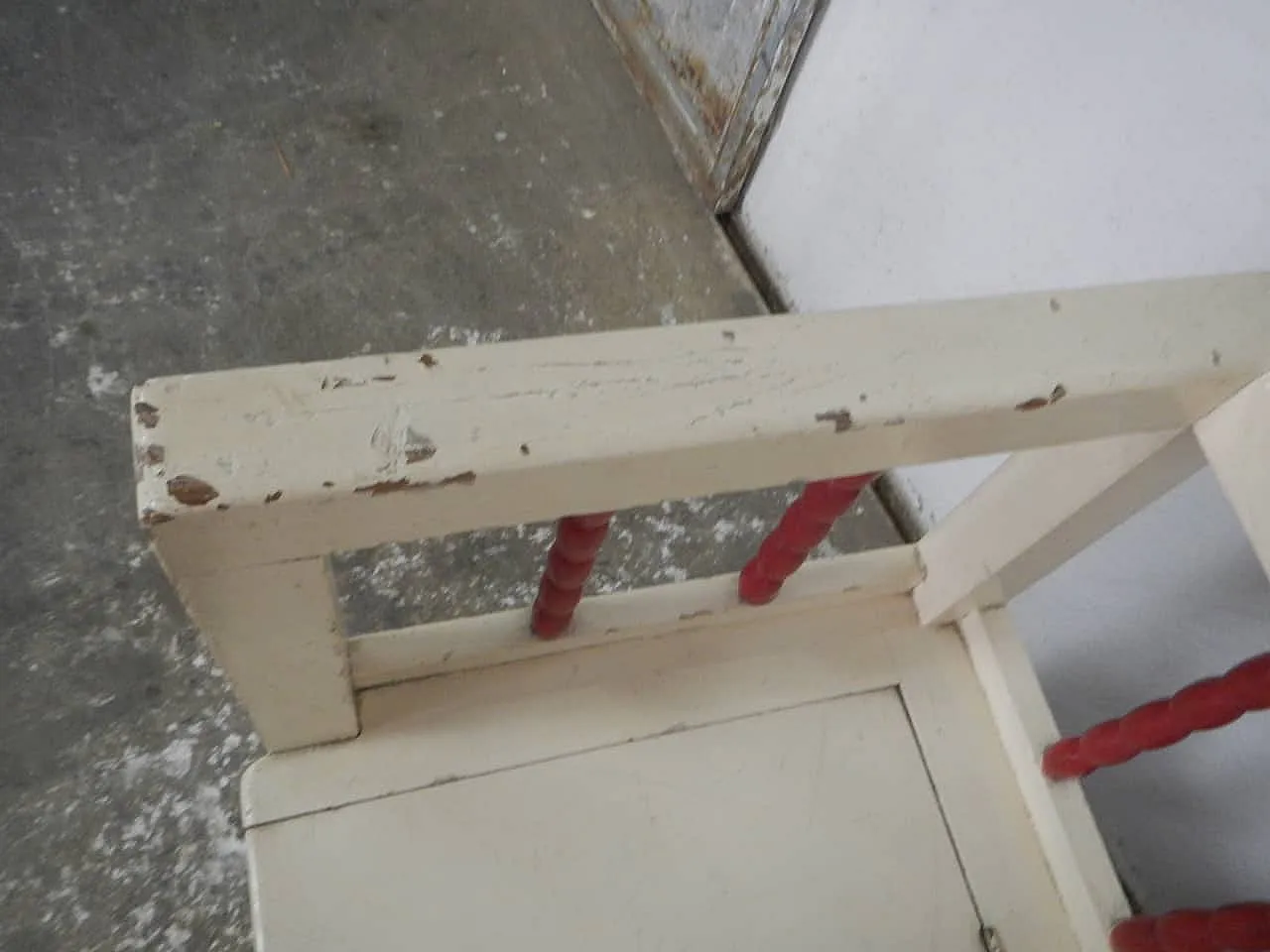 Panca Baule in legno di abete 1950 9