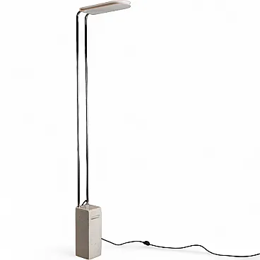 Lamp in marble, metal, and lacquered aluminum, 20th century