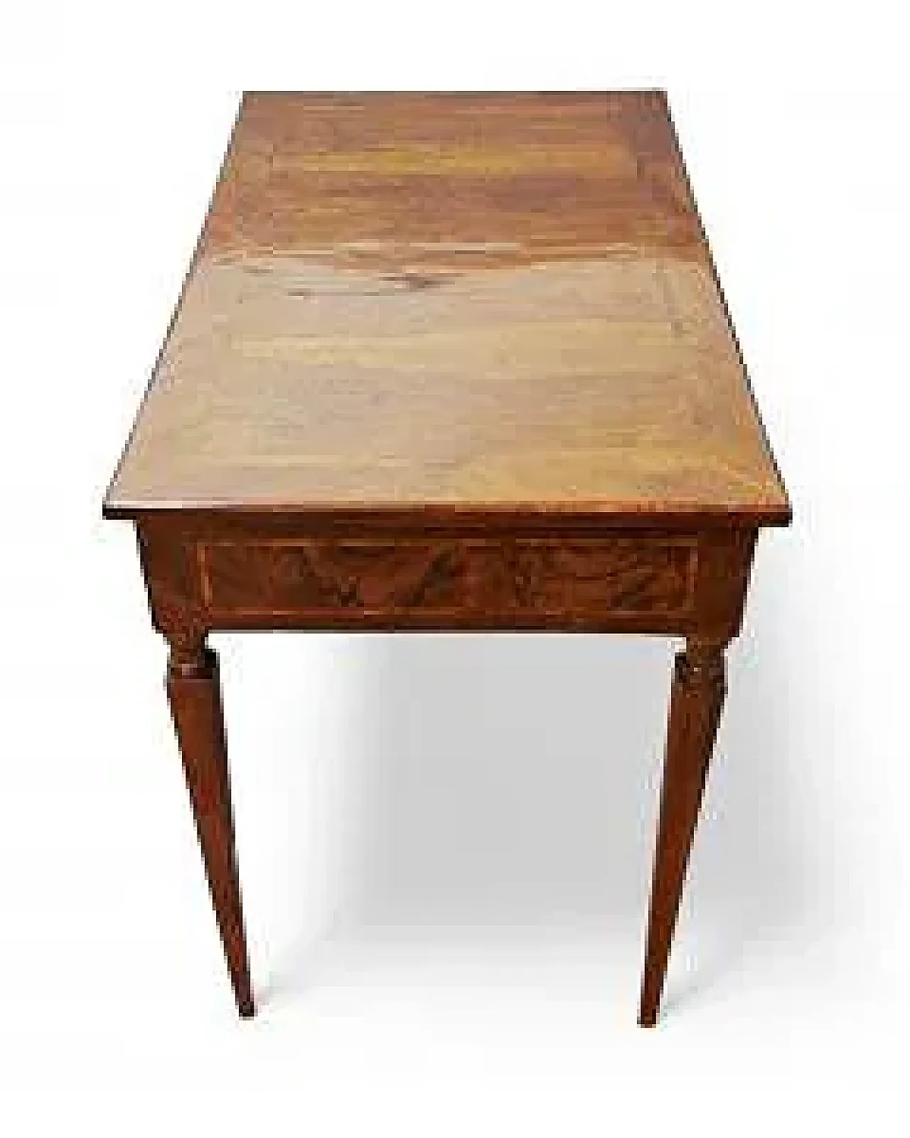 Scrivania lastronata in noce, fine '700 4