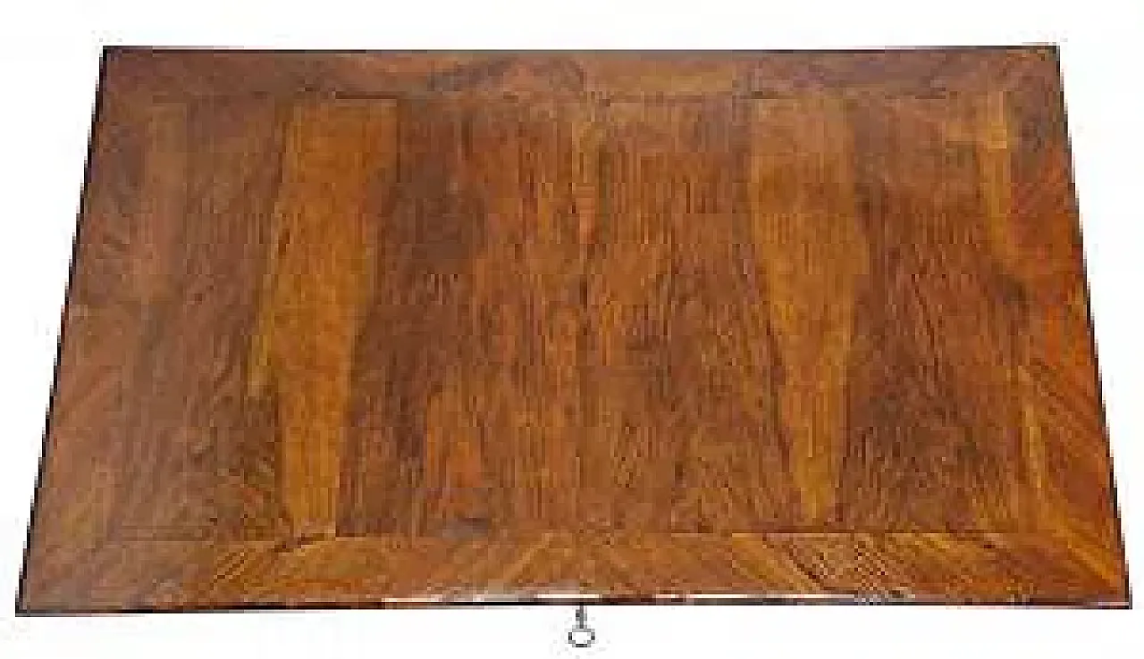 Scrivania lastronata in noce, fine '700 6