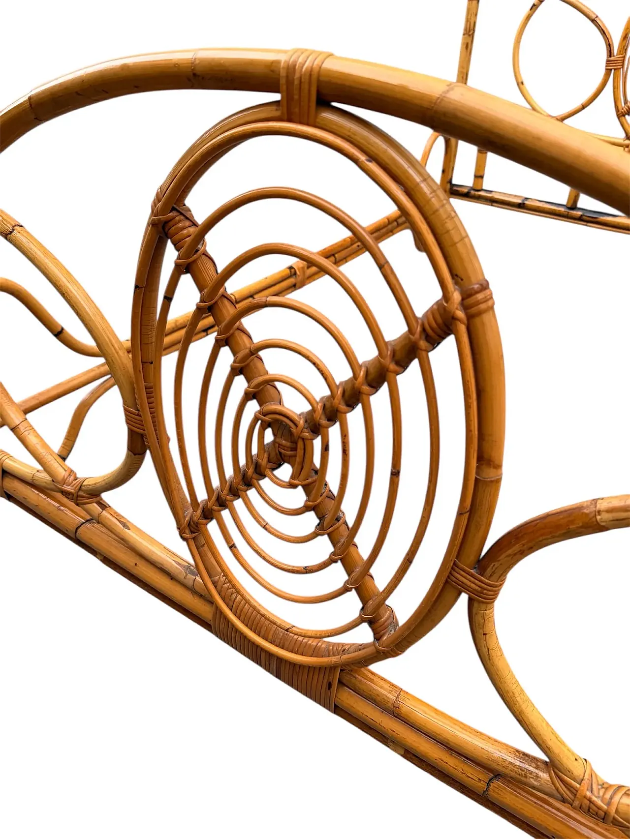 Letto in bambù massiccio, anni '50 4