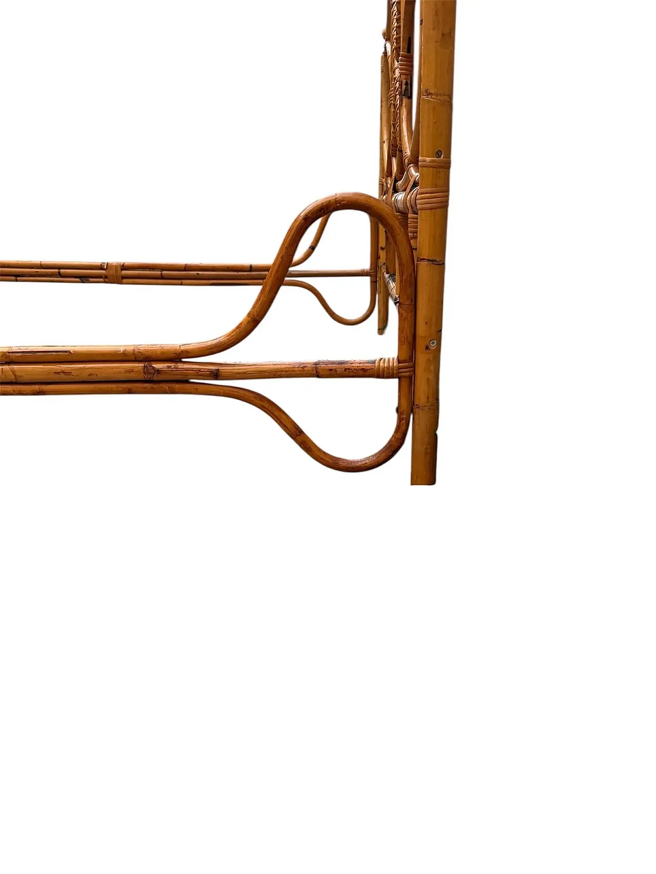 Letto in bambù massiccio, anni '50 6