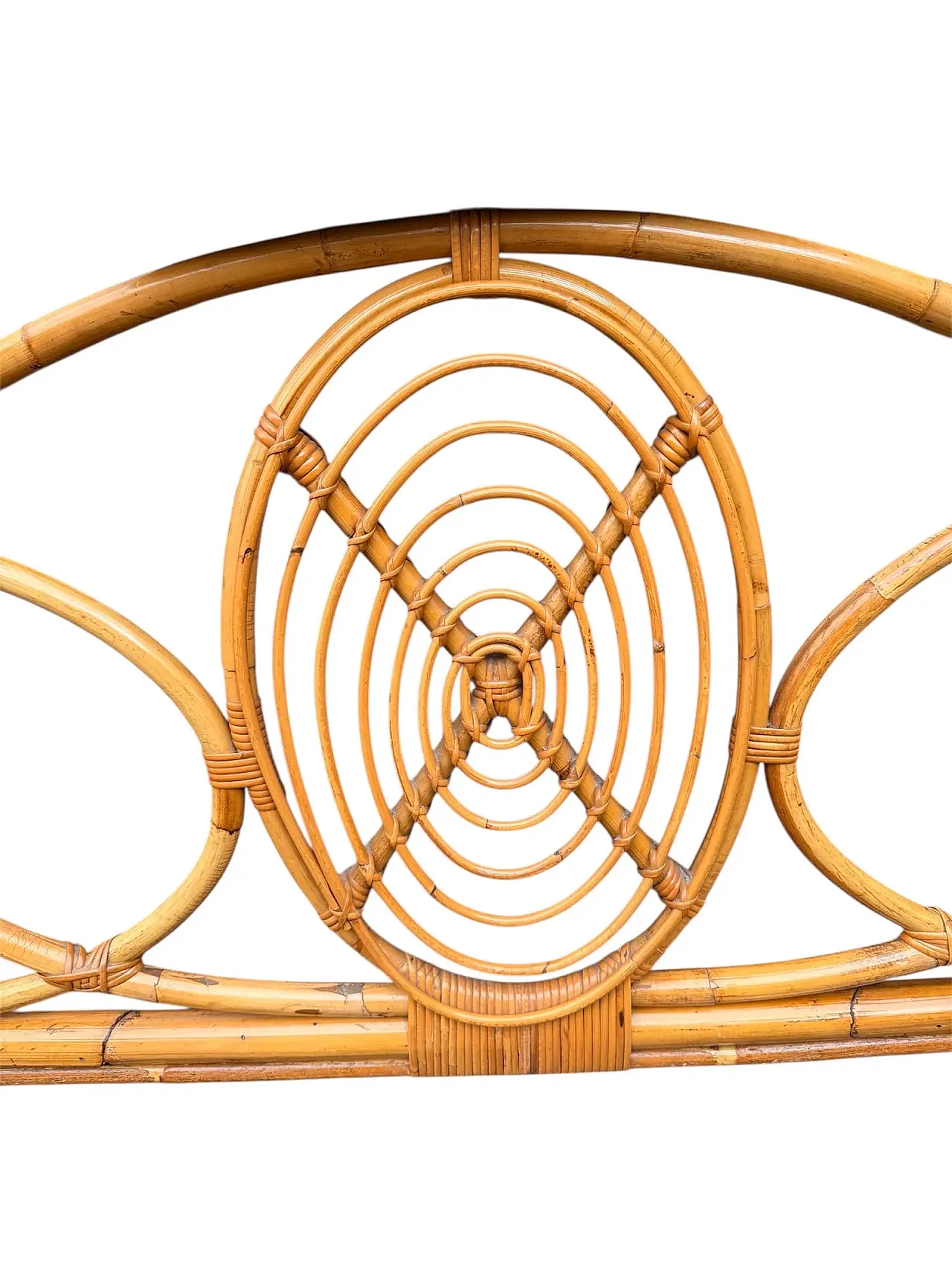 Letto in bambù massiccio, anni '50 9