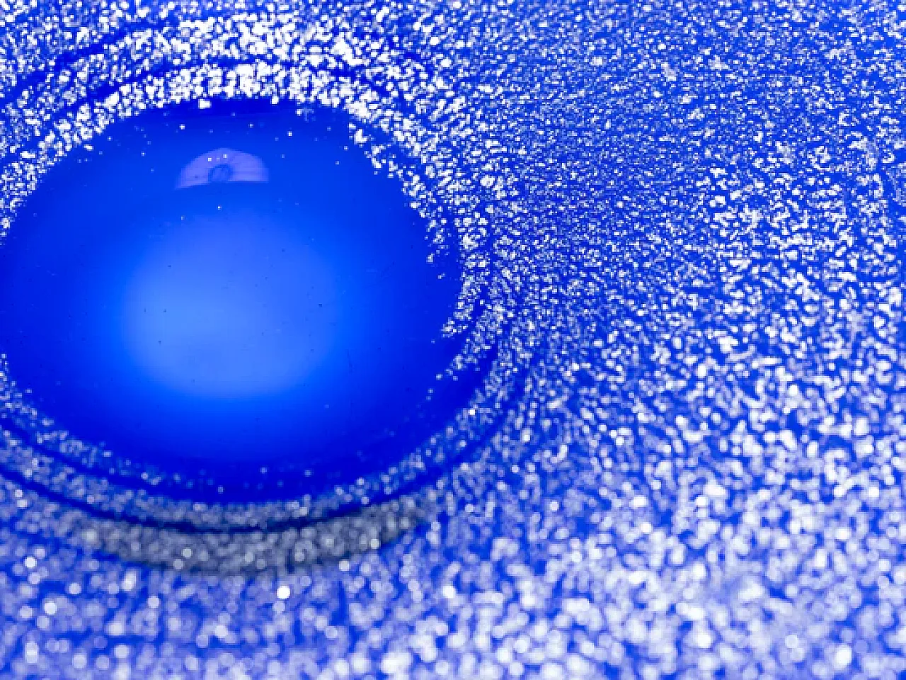 Ciotola in vetro con foglia d'oro di František Vízner, anni '70 4