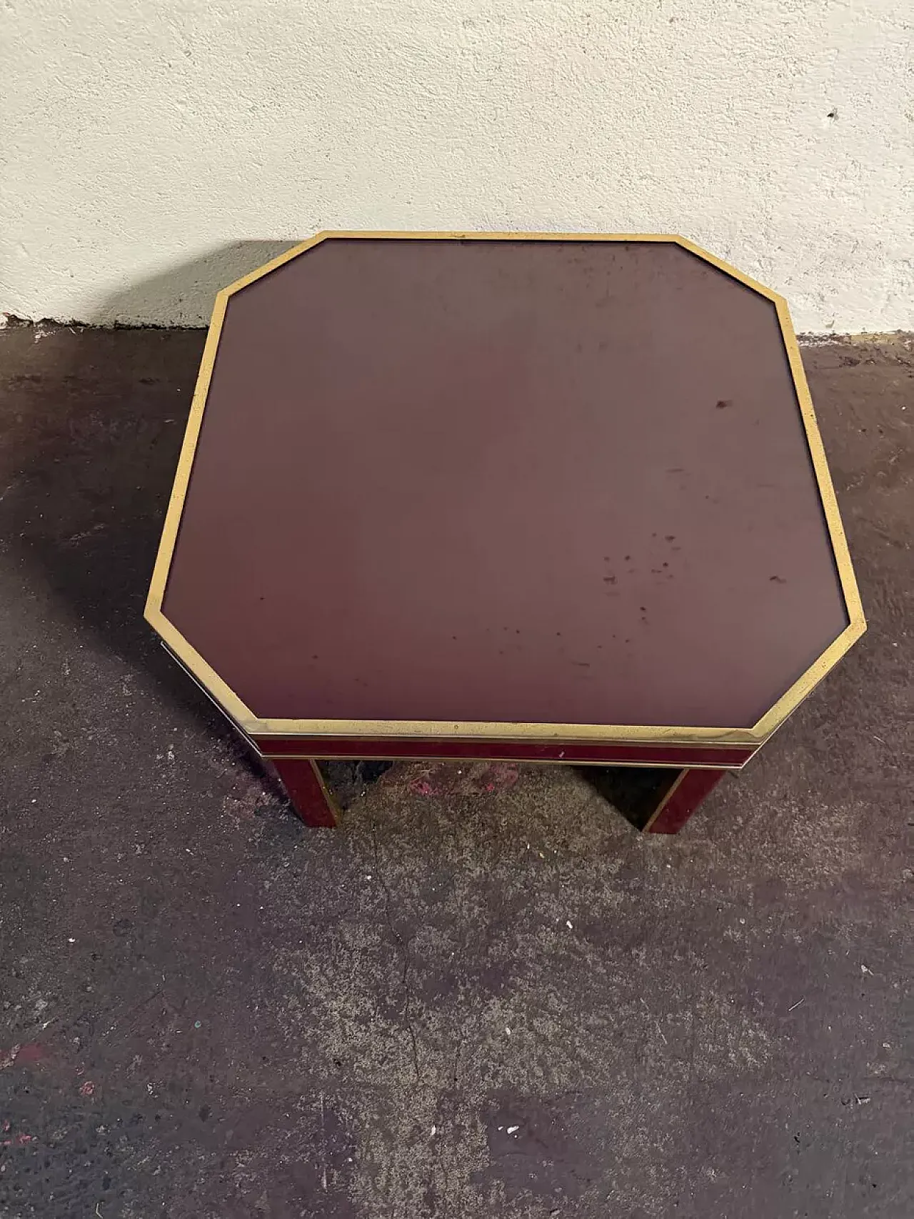 Square coffee table by Eric Maville, 20th century 2