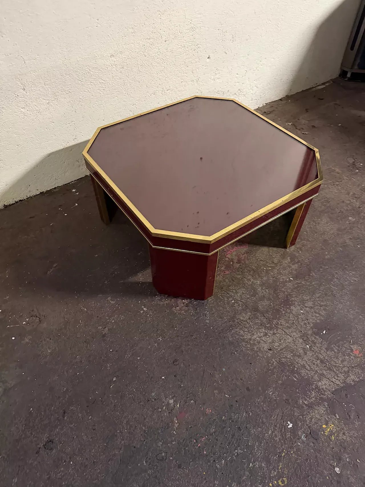 Square coffee table by Eric Maville, 20th century 3