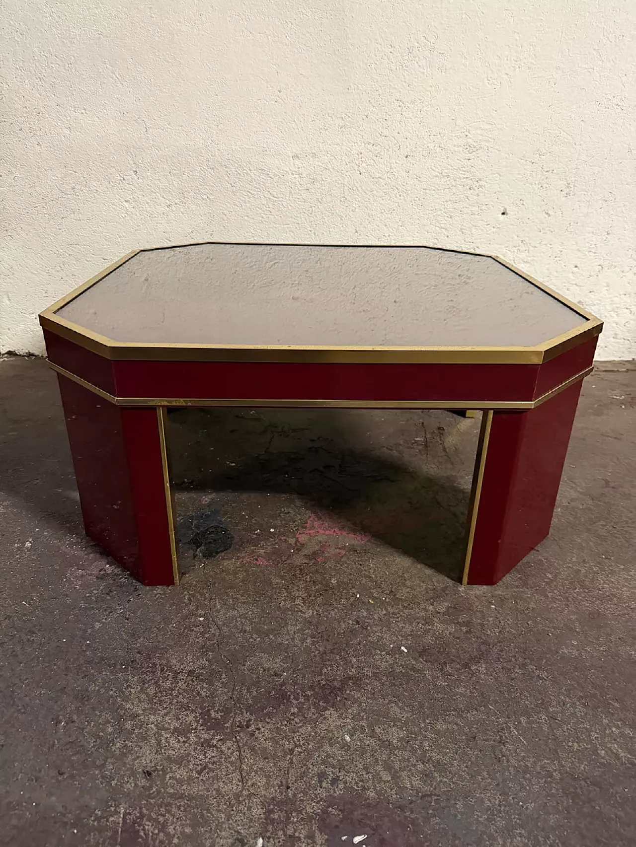 Square coffee table by Eric Maville, 20th century 5