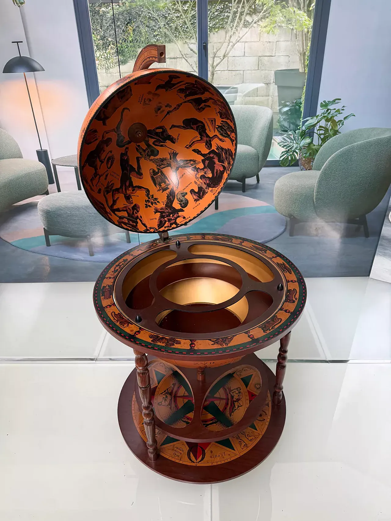 Mobile bar con mappa del mondo, '900 5