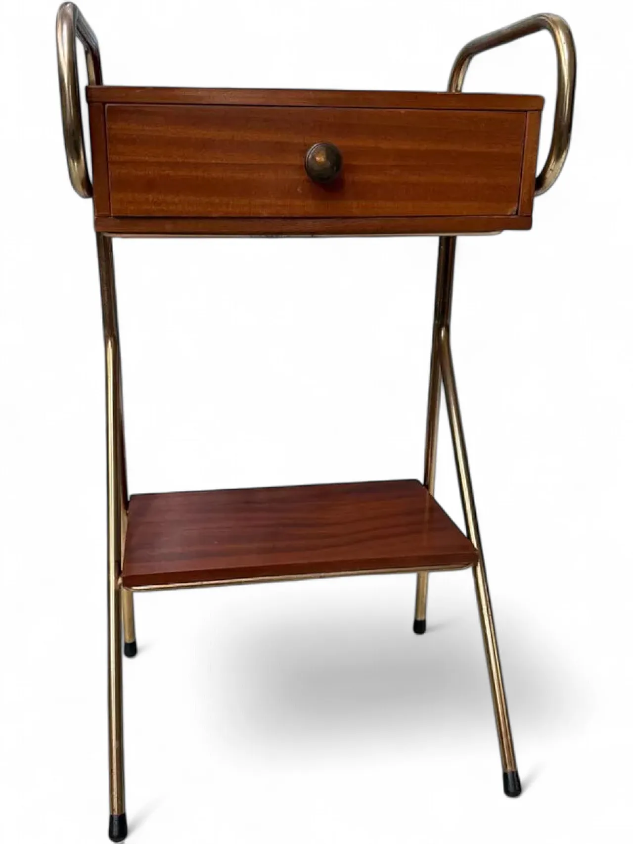 Wooden bedside table by Jacques Hitier, 1960s 10