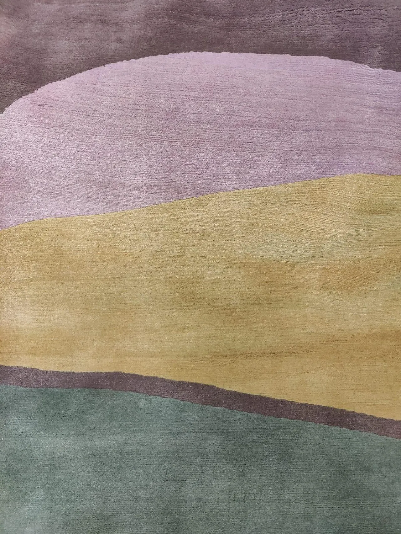 Large hand-knotted Tibetan rug in pure wool, 2000s 10