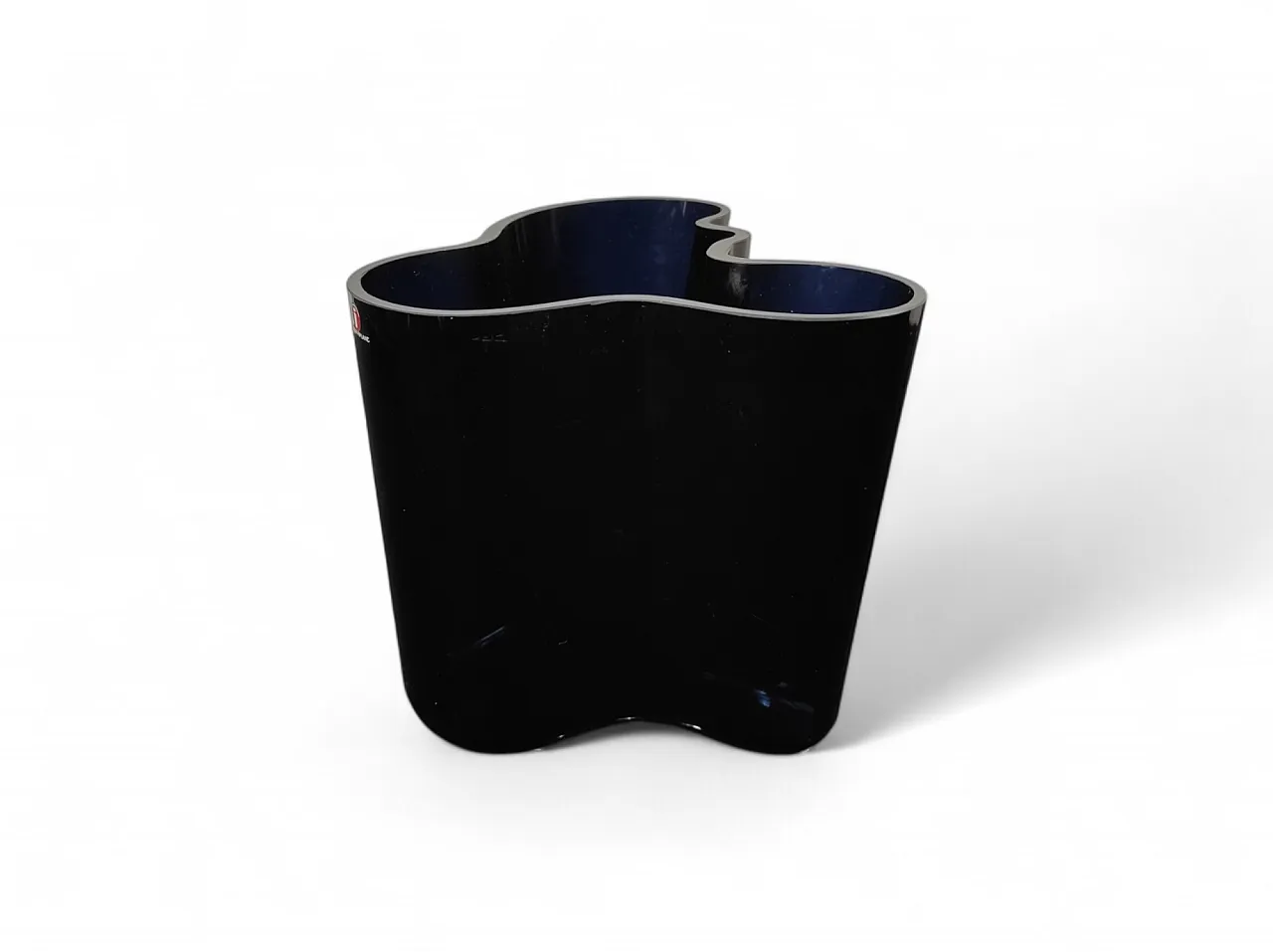 Vaso blu Alvar Altoo per Iittala, anni '90 2