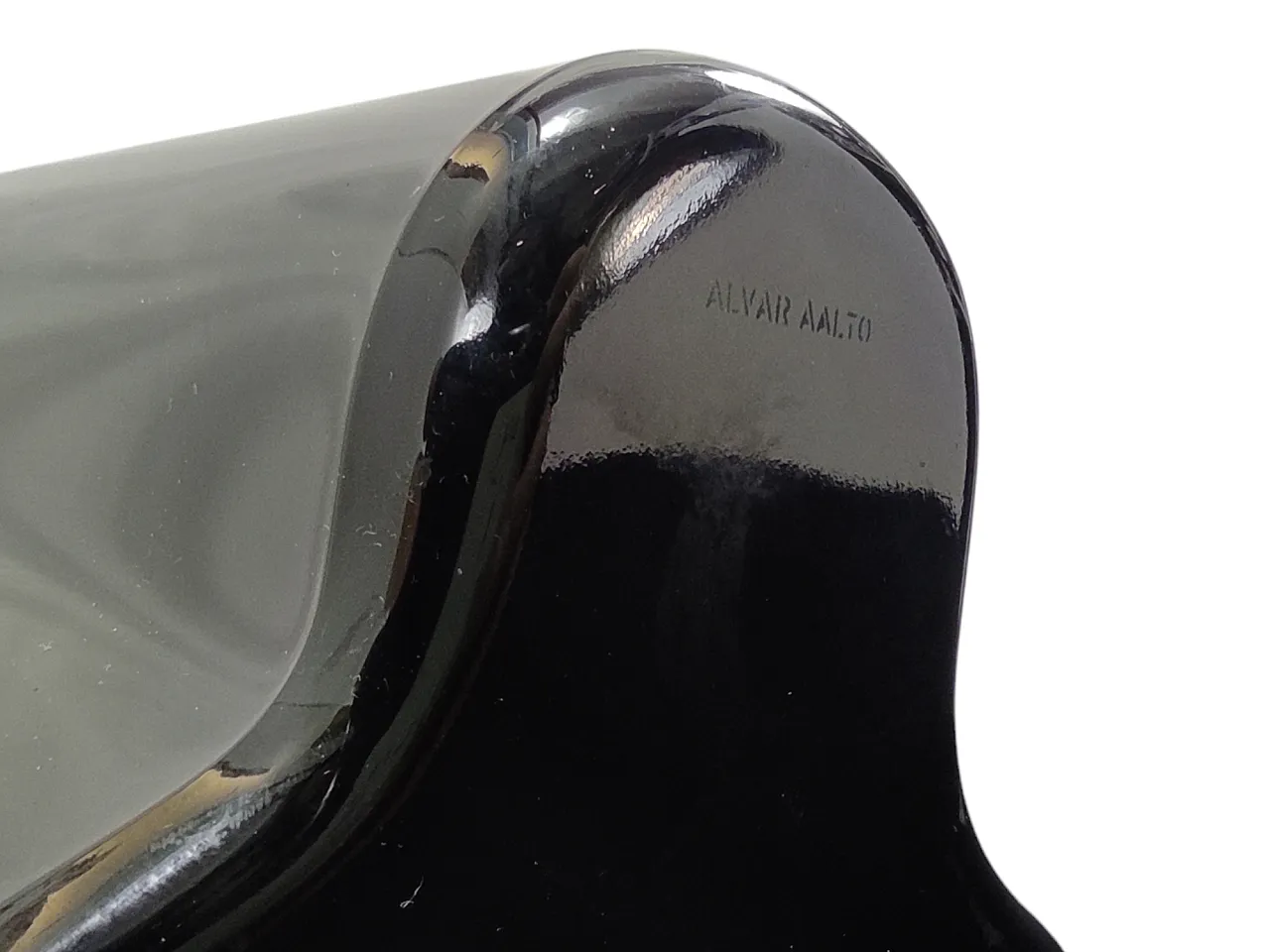 Vaso blu Alvar Altoo per Iittala, anni '90 6