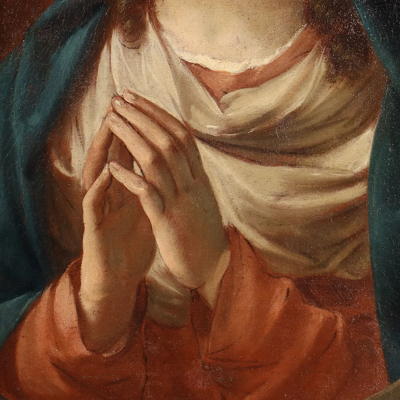 Madonna by Giovan Battista Salvi, oil on canvas, 18th century 5