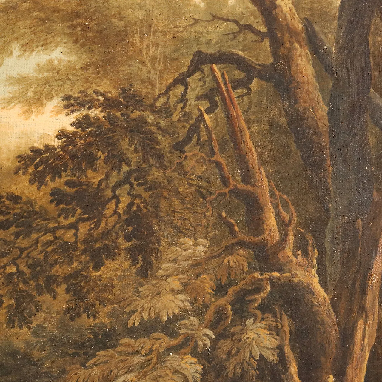 Traditional landscape, oil on canvas, 19th century 6