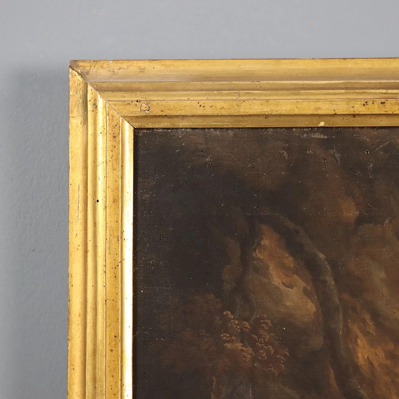 Traditional landscape, oil on canvas, 19th century 8