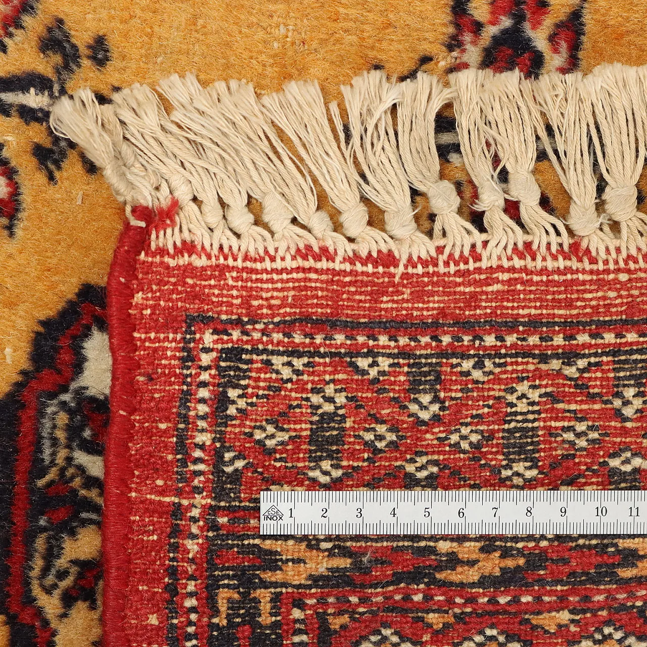 Bokhara rug in cotton and wool, fine weave, handmade, 20th century 7