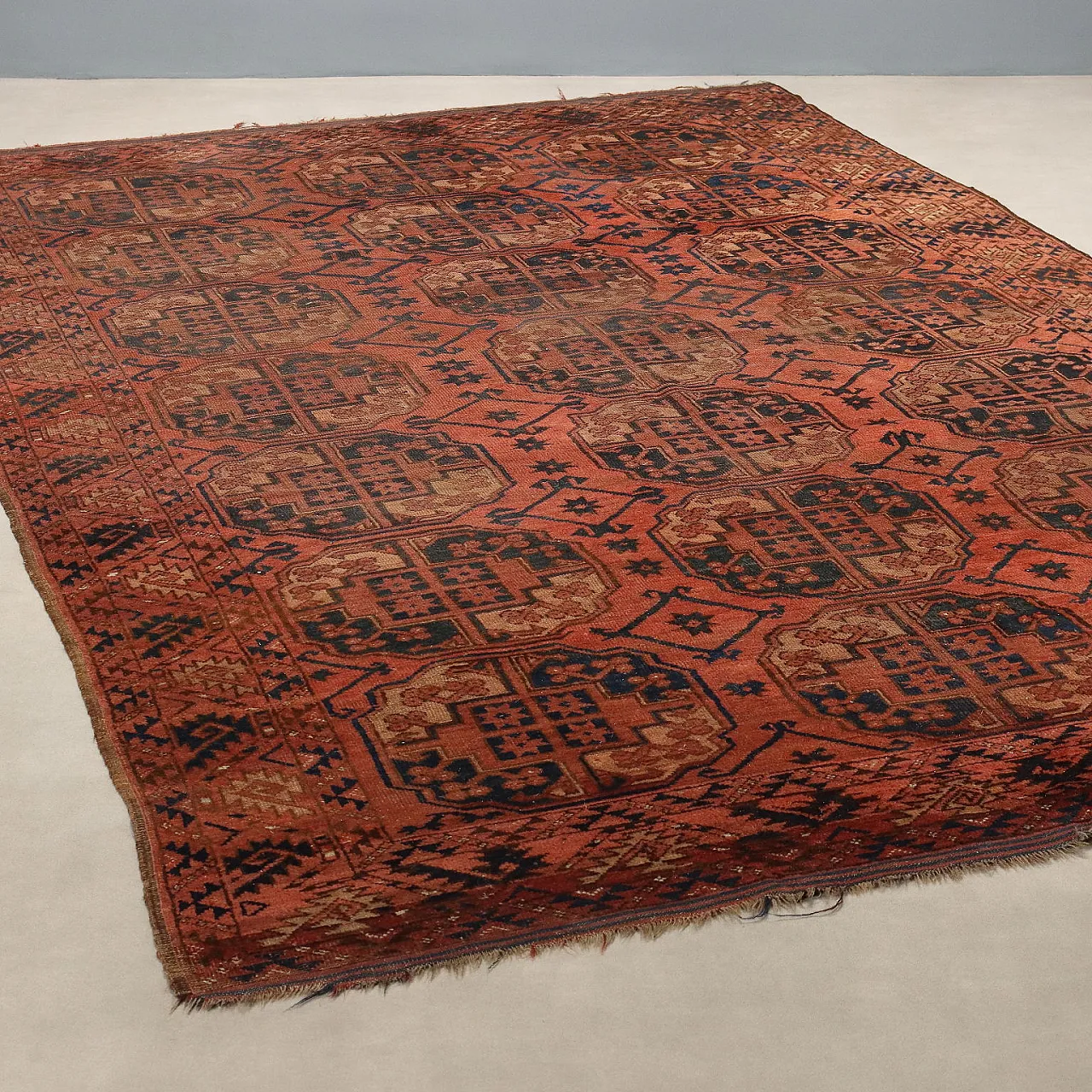 Bokhara wool rug, fine weave, handmade, 20th century 1