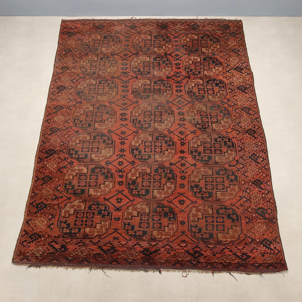 Bokhara wool rug, fine weave, handmade, 20th century 3