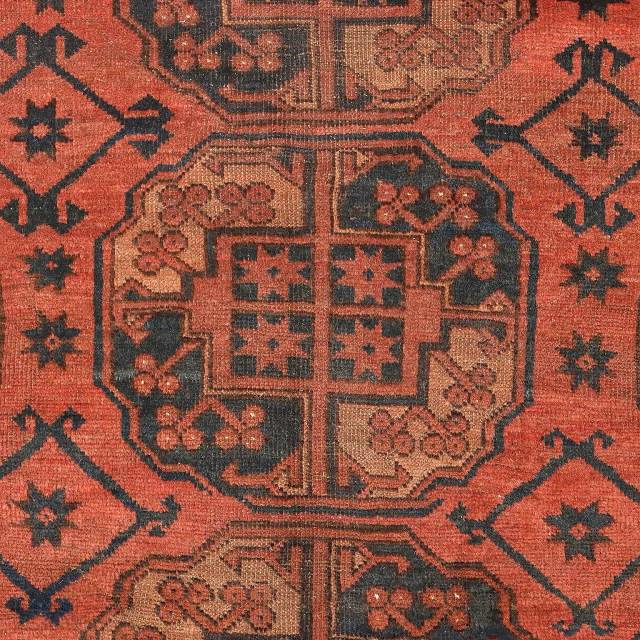 Bokhara wool rug, fine weave, handmade, 20th century 4