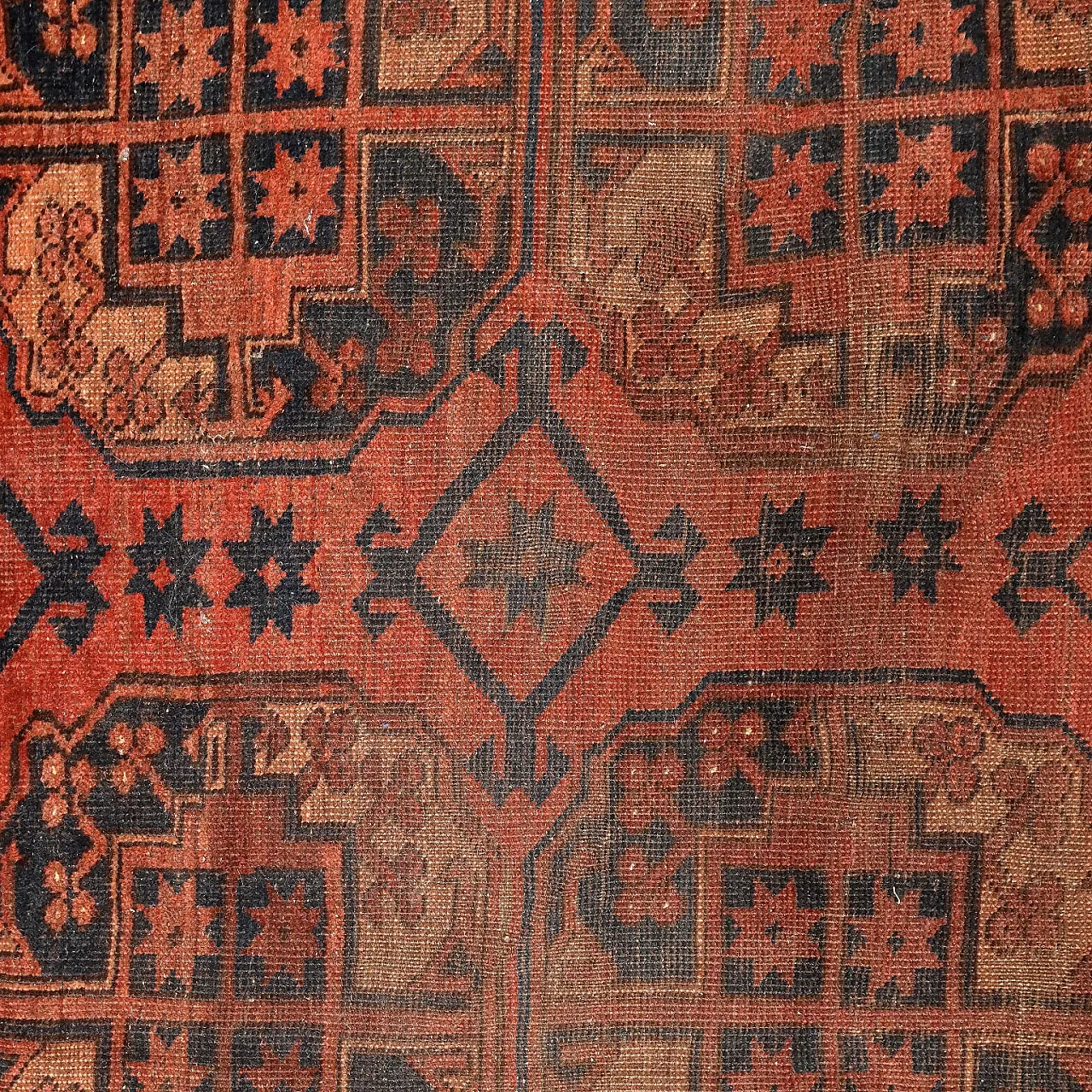 Bokhara wool rug, fine weave, handmade, 20th century 5