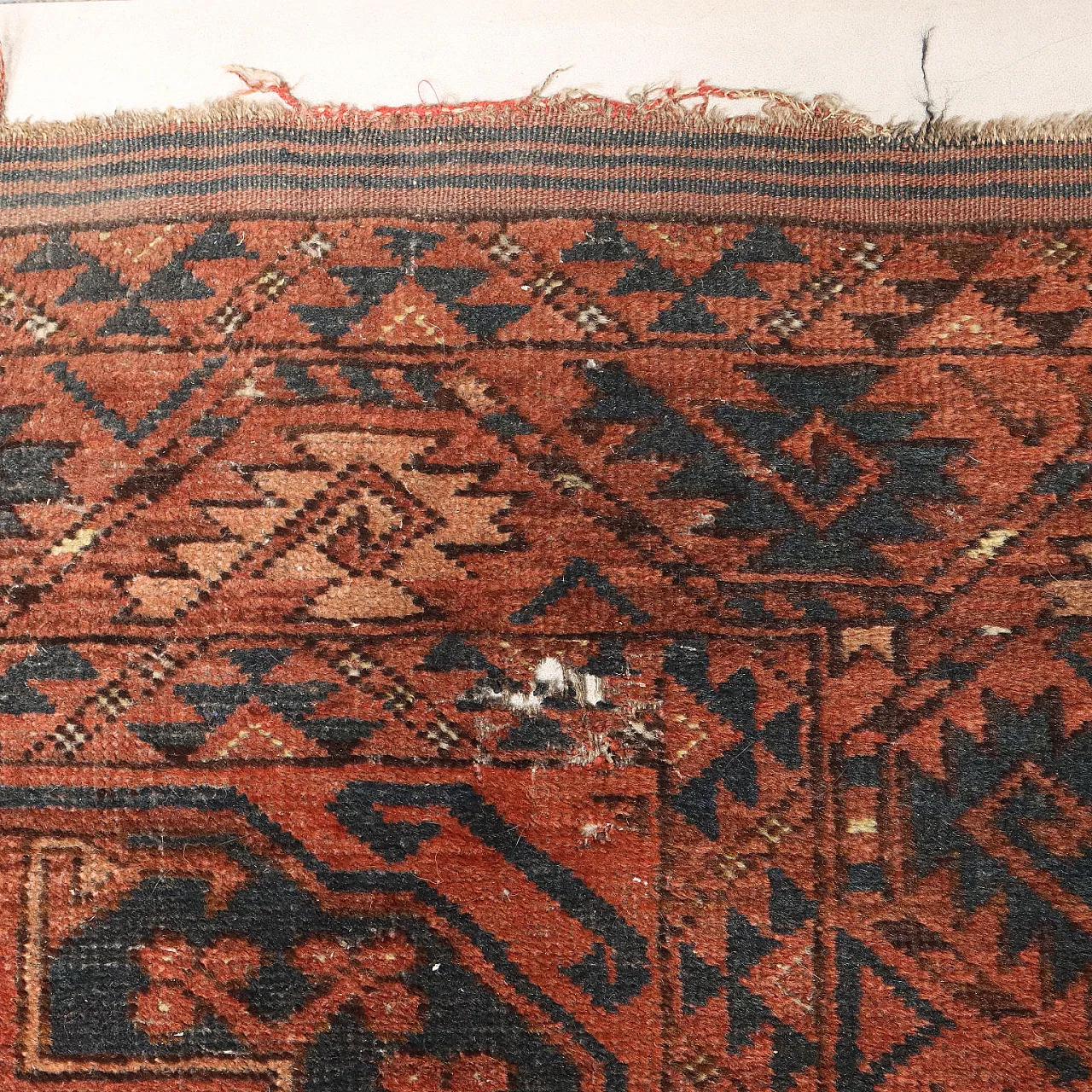 Bokhara wool rug, fine weave, handmade, 20th century 6