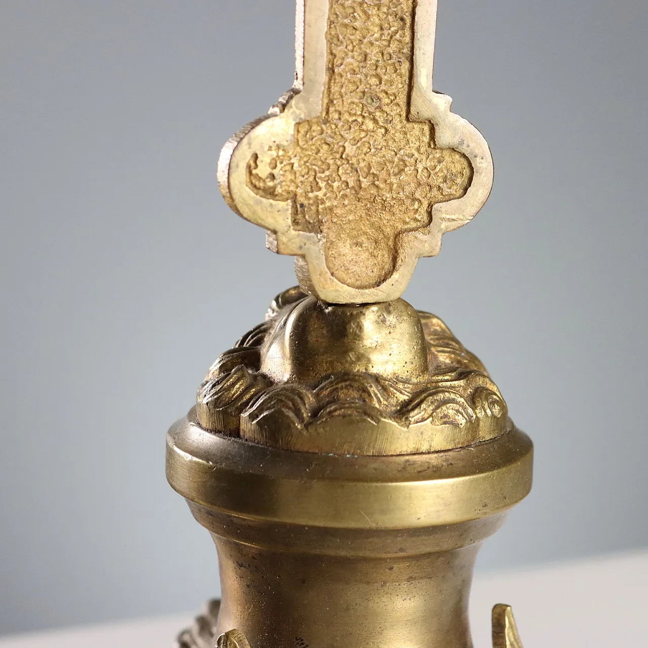 Gilded bronze crucifix, 20th century 7