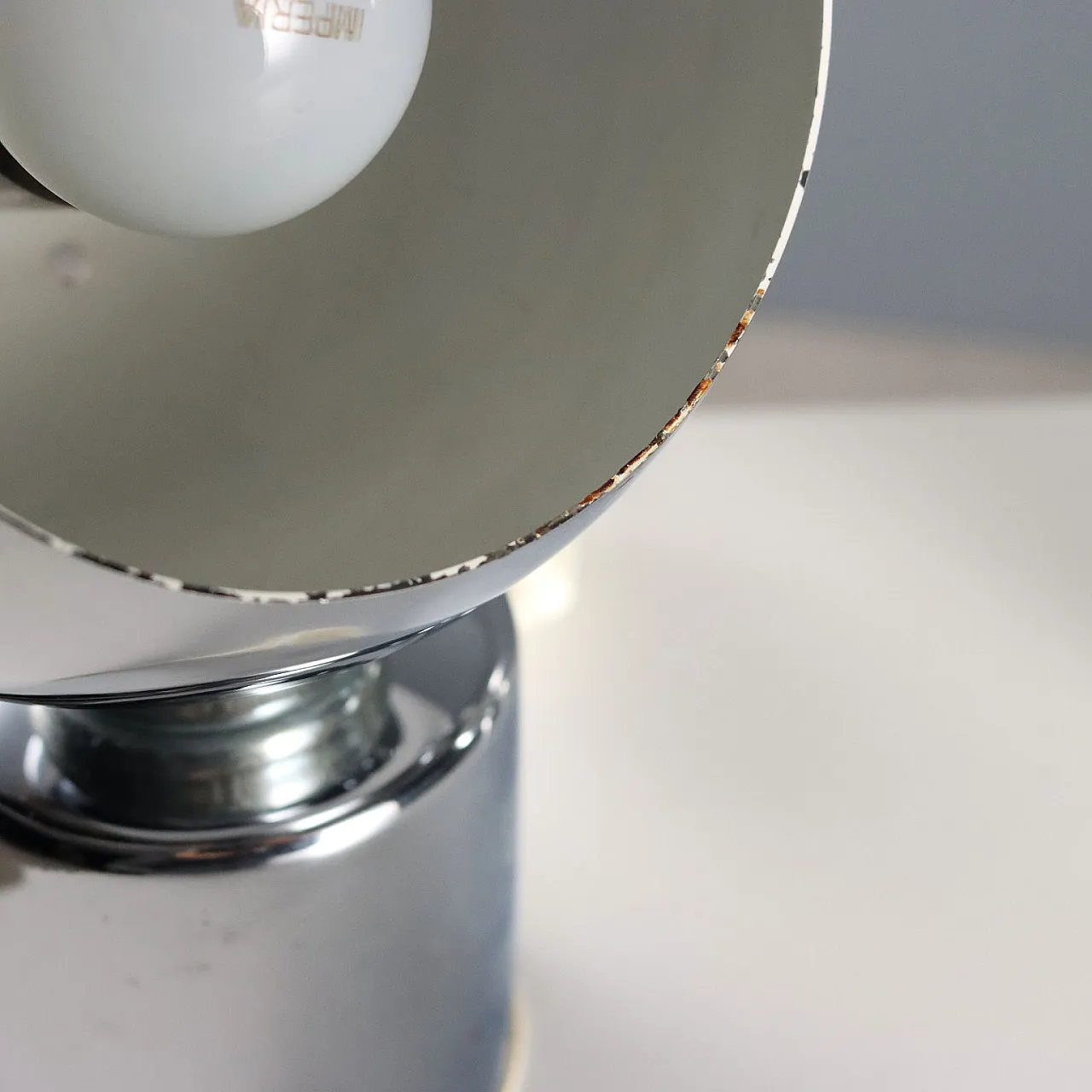 Pair of metal lamps with adjustable diffuser, 20th century 7