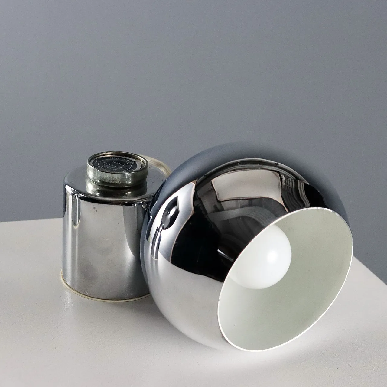 Pair of metal lamps with adjustable diffuser, 20th century 9