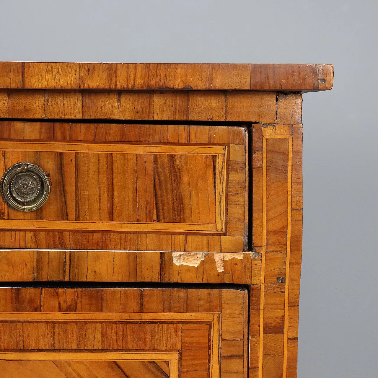 Cassettone neoclassico in noce, fine '700 4