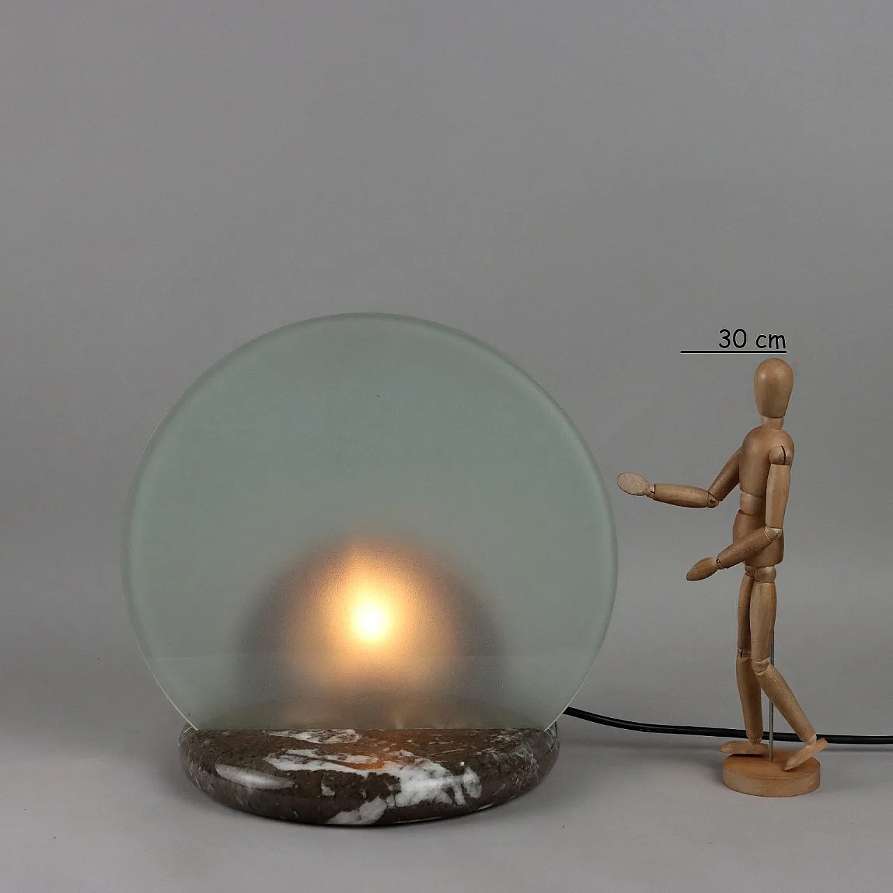 Coppia di lampade 'Gong' di Bruno Gecchelin per Skipper, anni '80 3