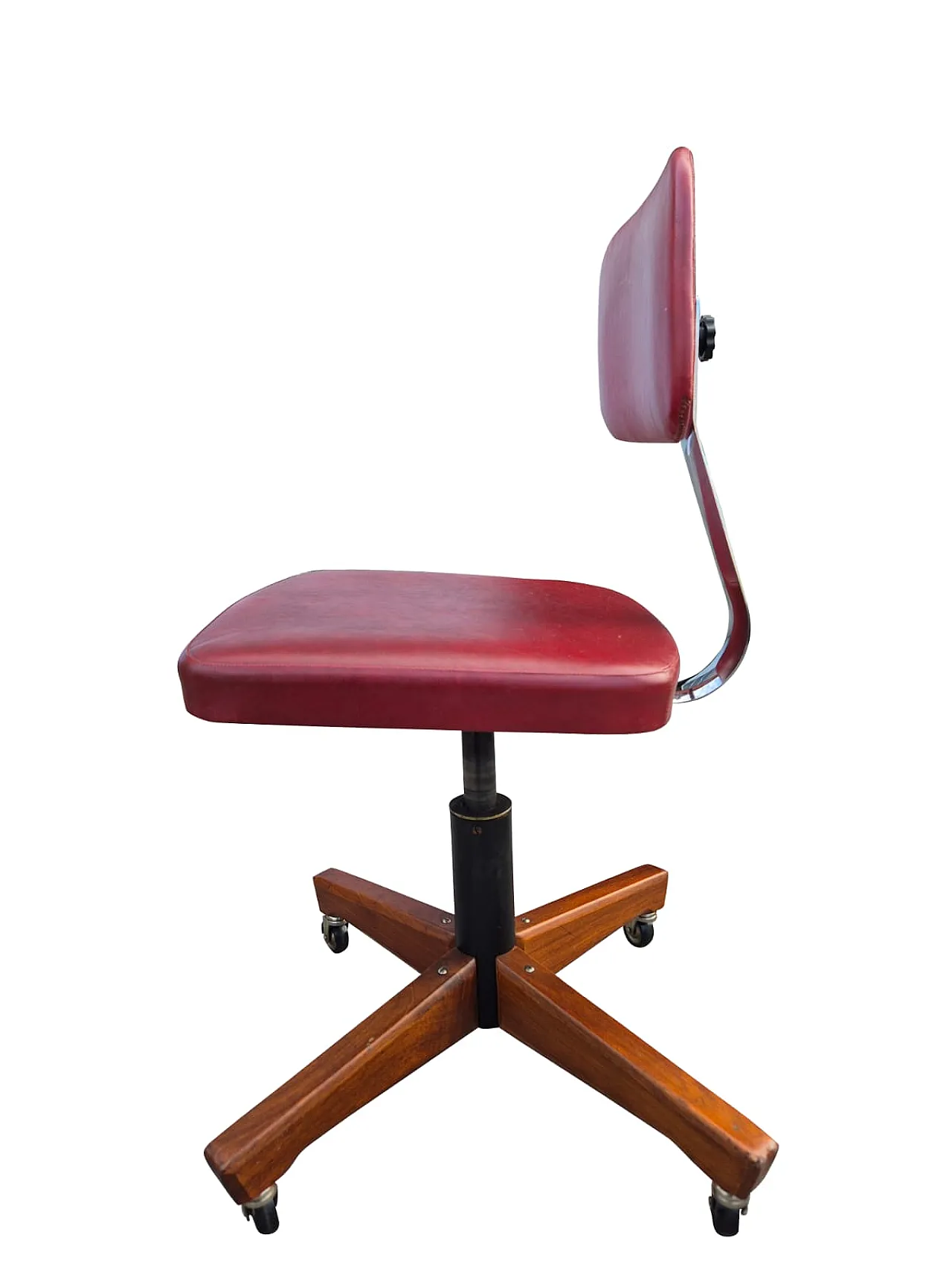 Poltroncina da ufficio mid-century di Anonima Castelli, fine '900 4