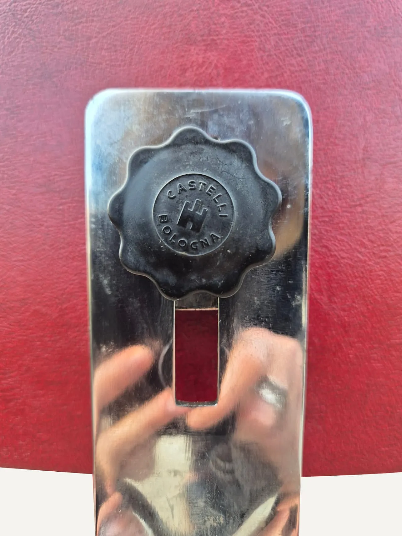 Poltroncina da ufficio mid-century di Anonima Castelli, fine '900 5