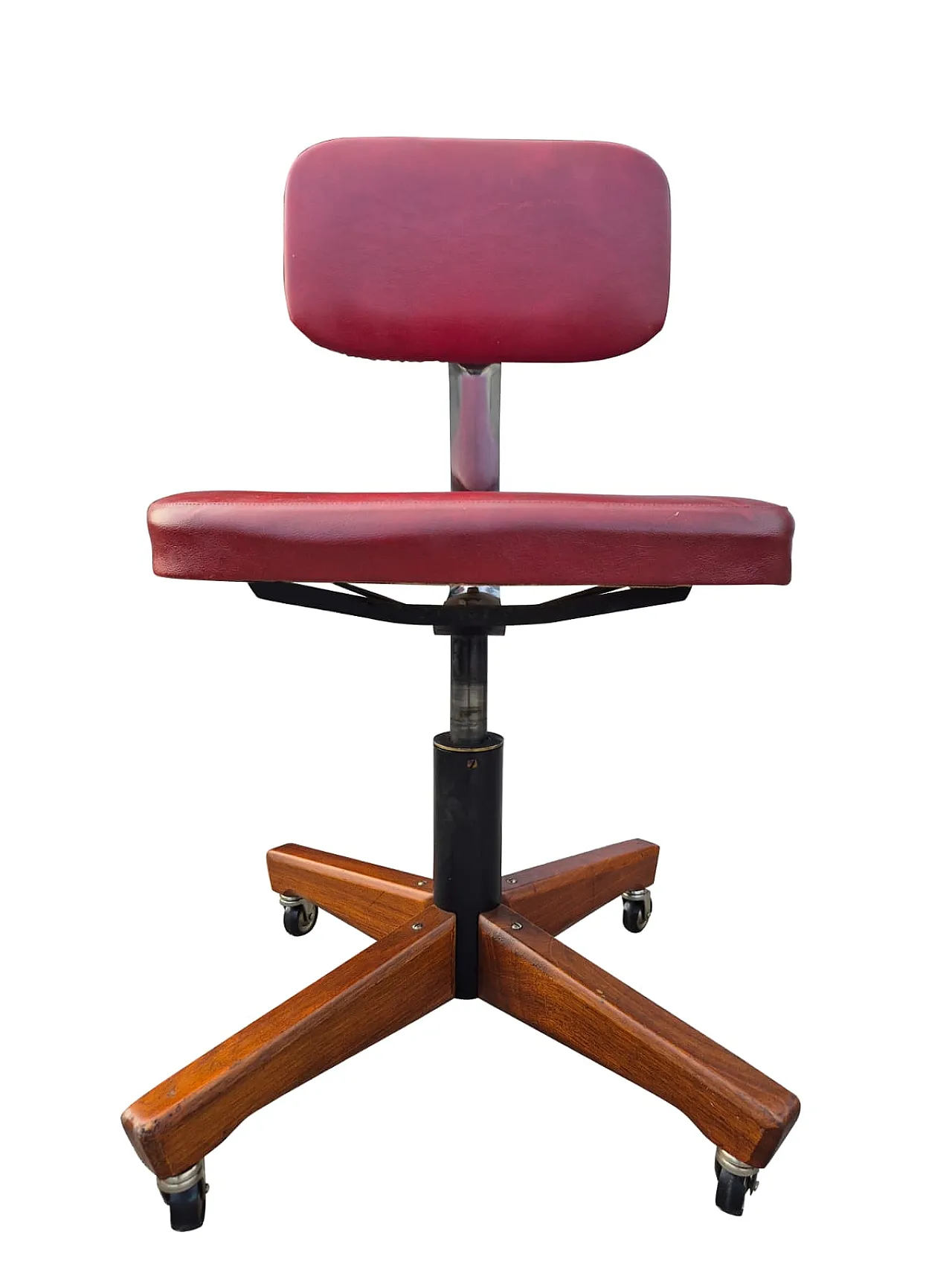 Poltroncina da ufficio mid-century di Anonima Castelli, fine '900 10