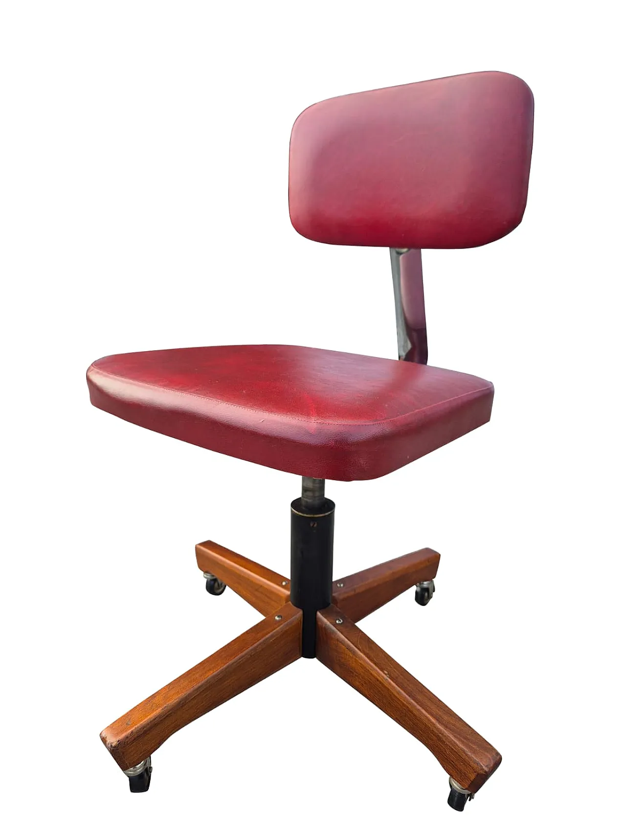 Poltroncina da ufficio mid-century di Anonima Castelli, fine '900 12