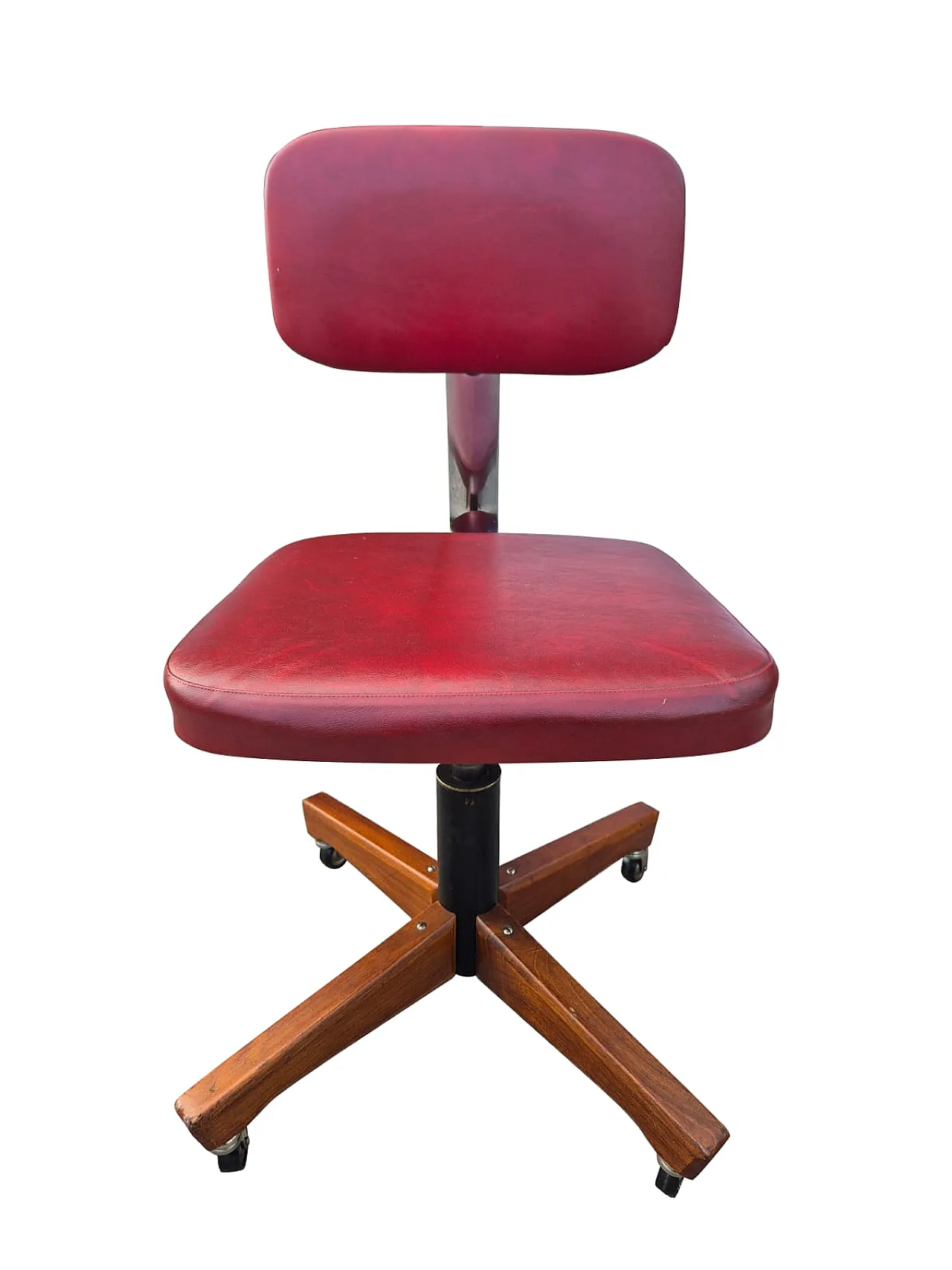 Poltroncina da ufficio mid-century di Anonima Castelli, fine '900 13