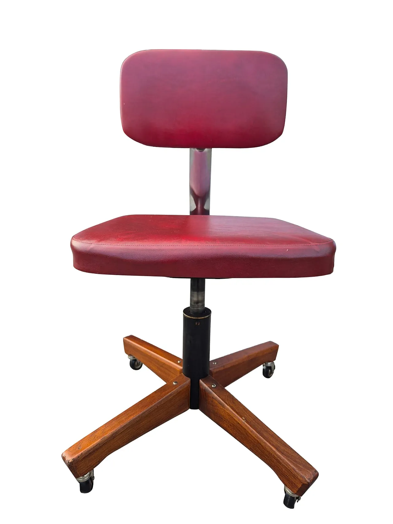 Poltroncina da ufficio mid-century di Anonima Castelli, fine '900 14