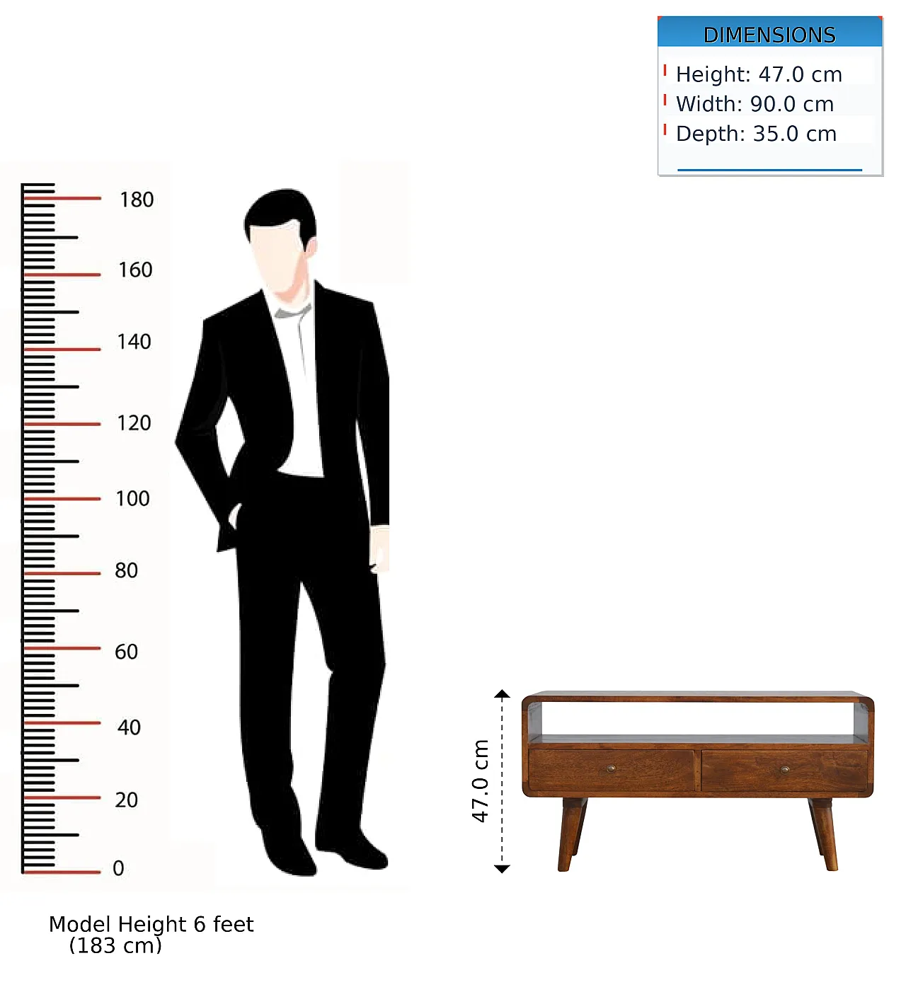 Artisan Furniture Solid Wood Curved Chestnut Media Unit 13