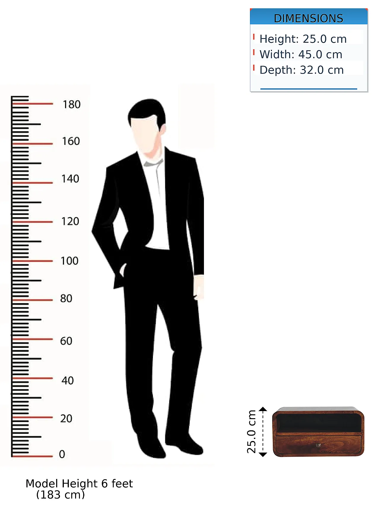 Artisan Furniture Large Chestnut Curve Upper Slot Floating Bedside 13