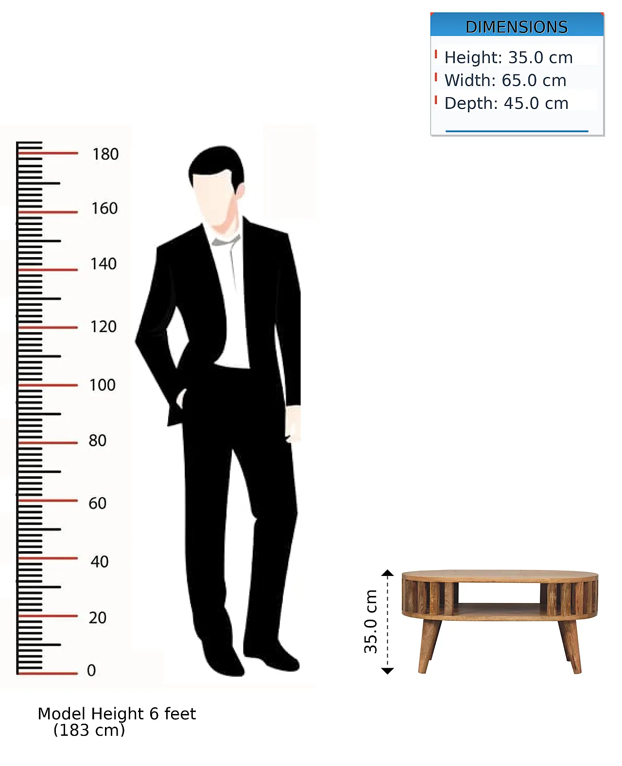 Artisan Furniture Solid Wood Mini Ariella Coffee Table 12