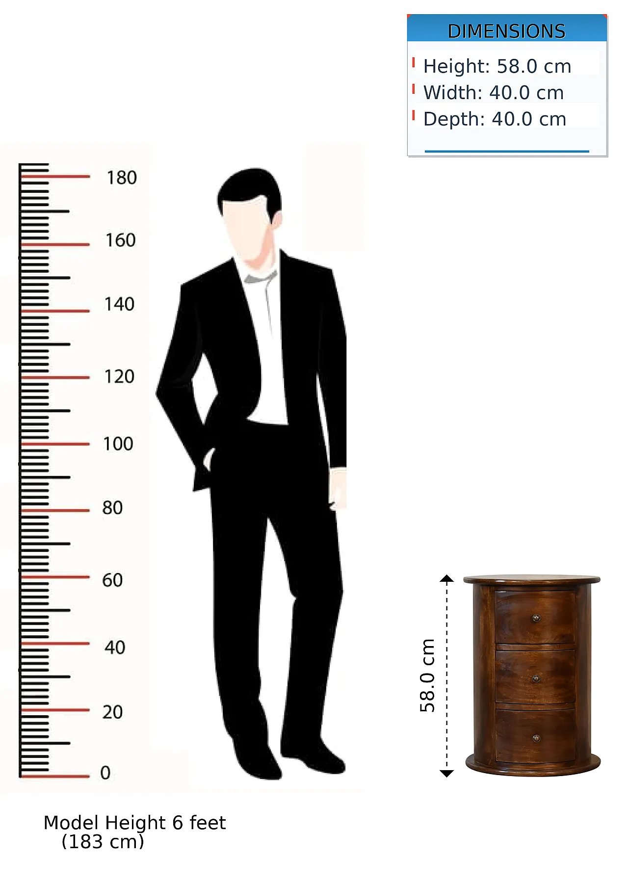4 comodini con 3 cassetti, anni 2000 13