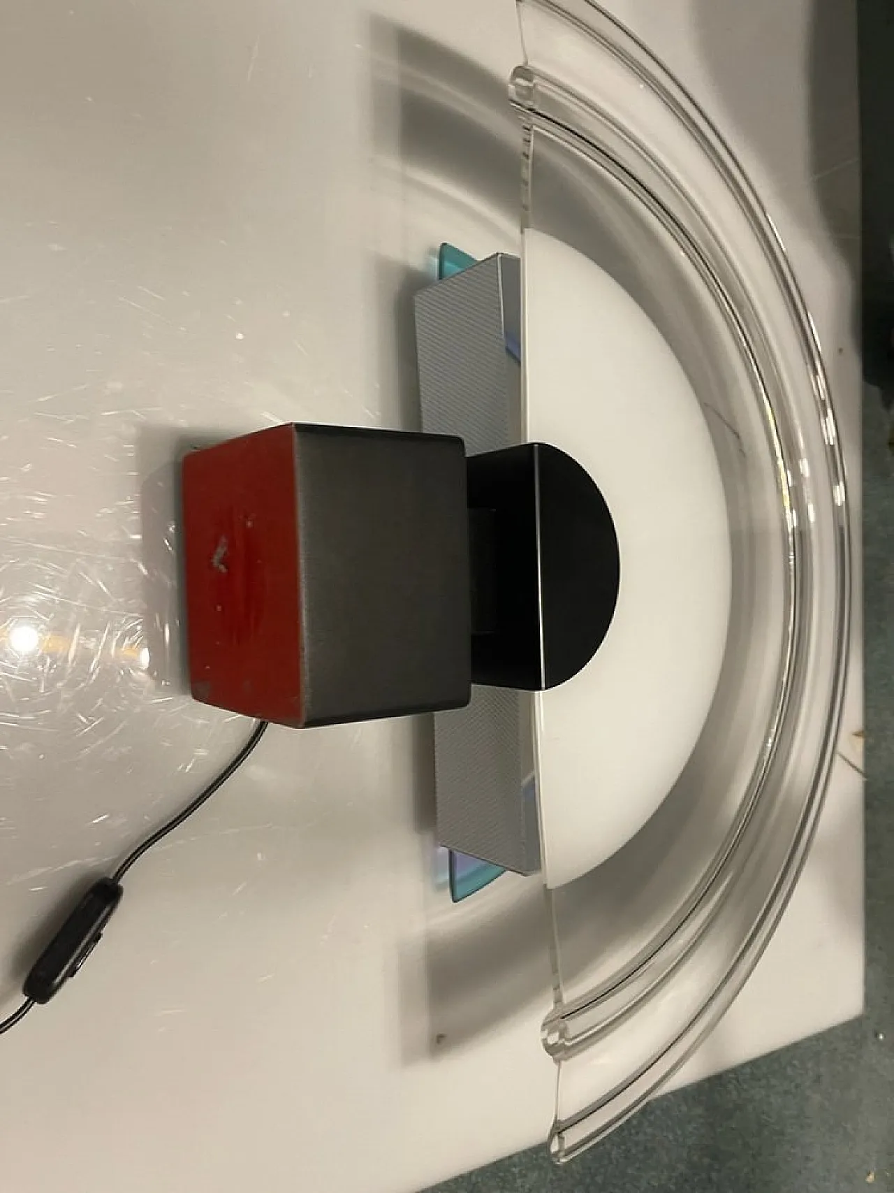 Large Murano glass table lamp, 1980s 8