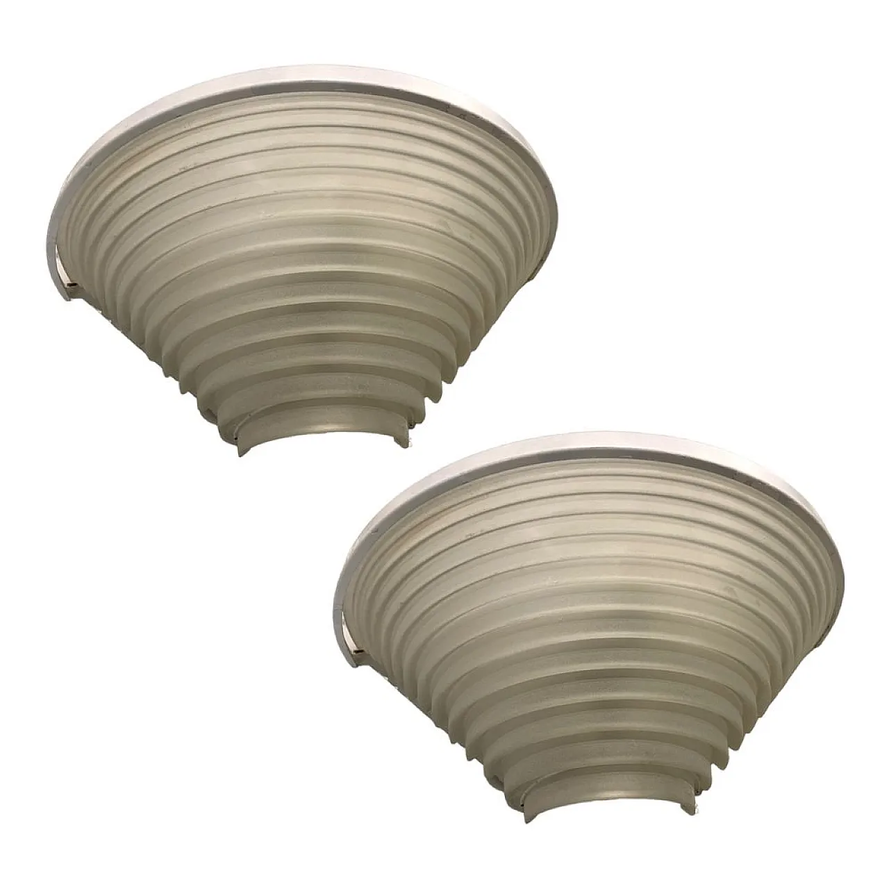 Pair of Egisto 38 Focaccine by Angelo Mangiarotti for Artemide, 1980s 1